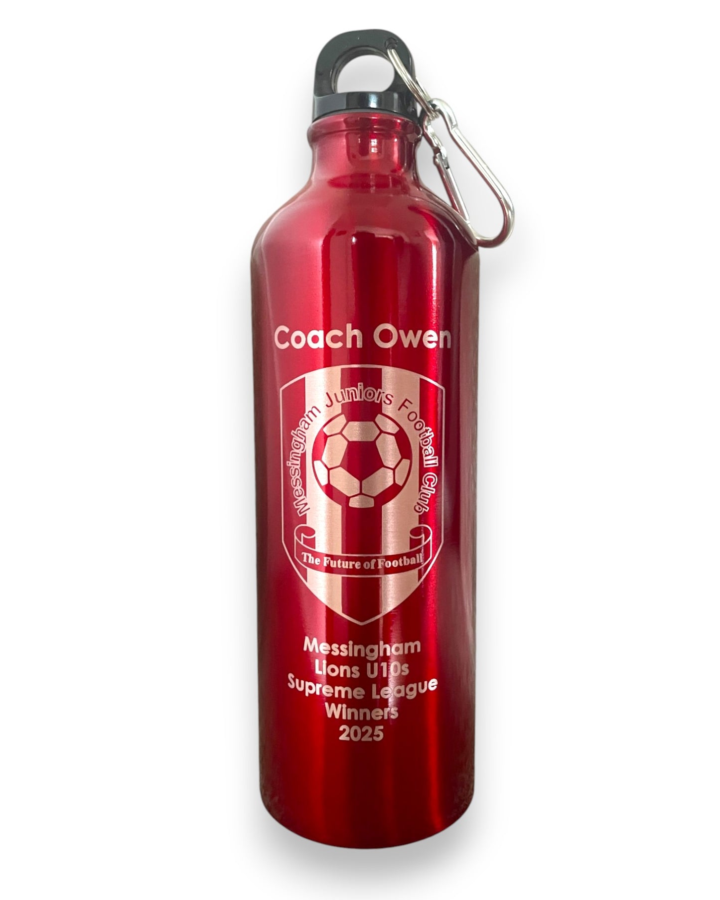 Coach thank you club crest water bottle