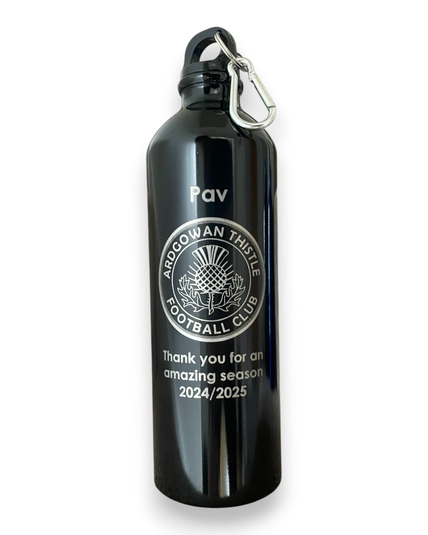 Coach thank you club crest water bottle