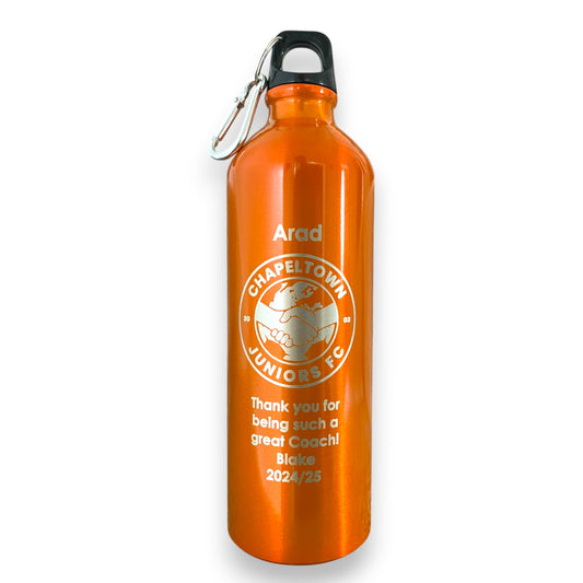 Coach thank you club crest water bottle